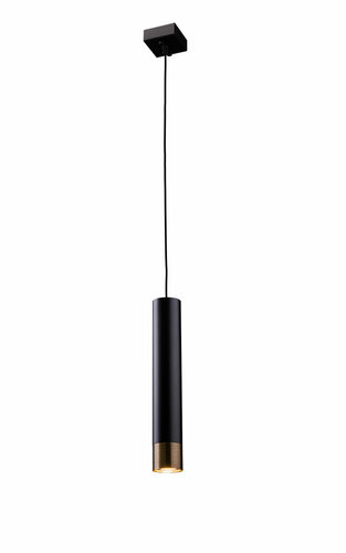Lampa wisząca 1-płomienna czarny/patyna Kler Accessories Eido