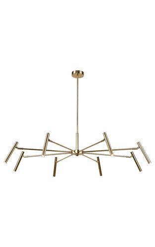 Lampa wisząca 8-płomienna złota Kler Accessories Livo