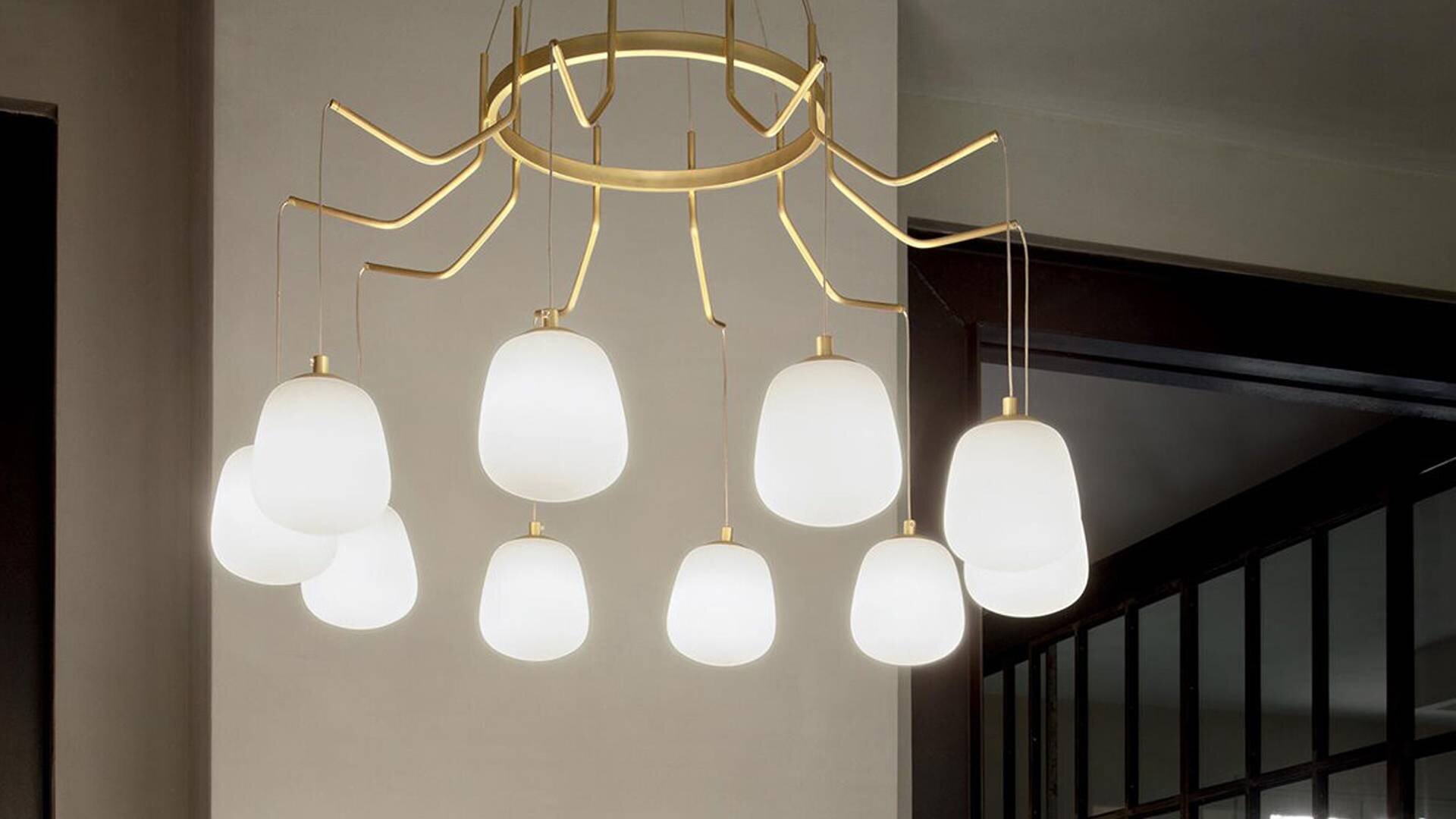 Lampa wisząca Ideal-Lux Karousel złota