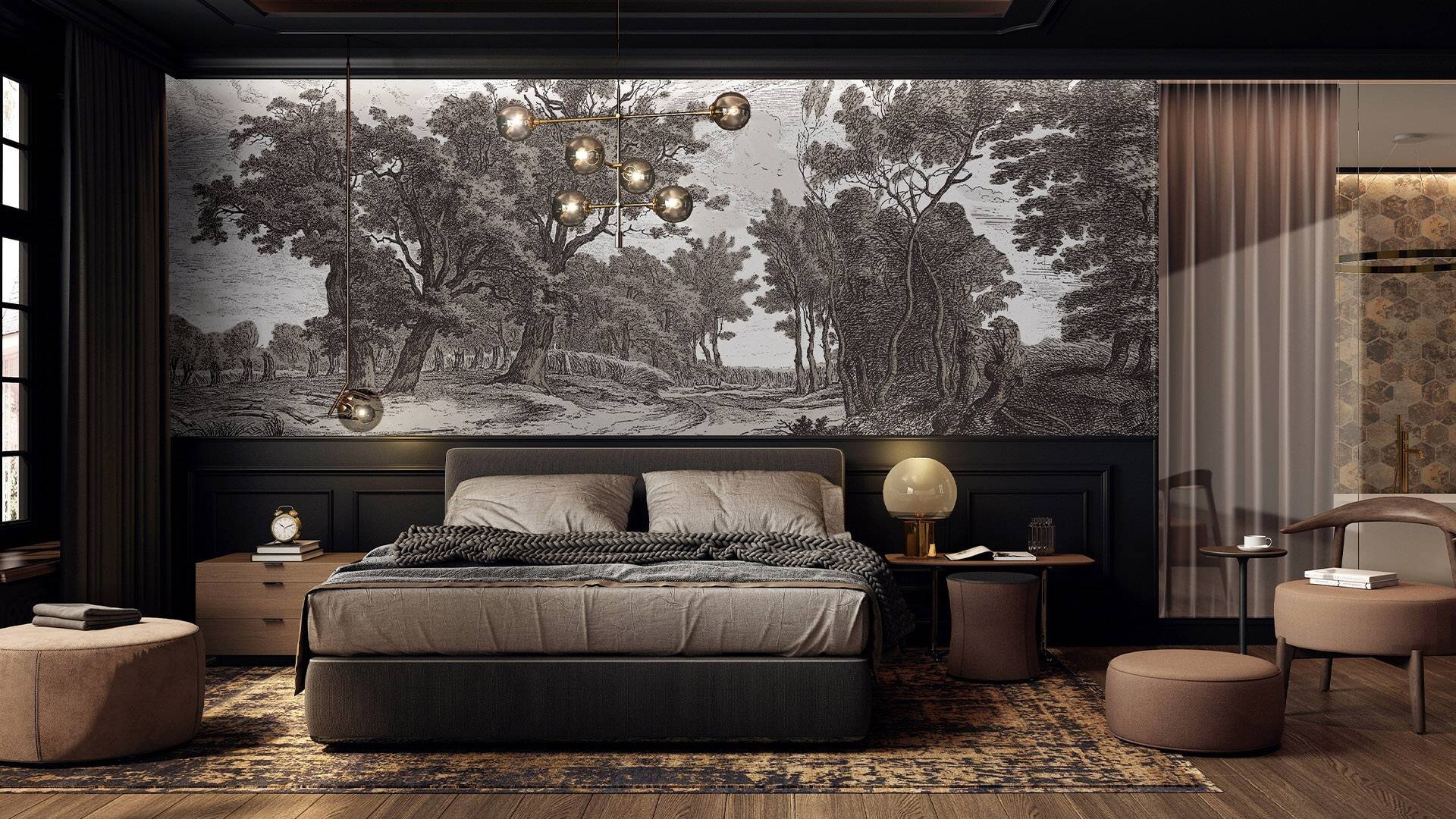 Tapeta winylowa One Wall Design Luniera - aranżacja