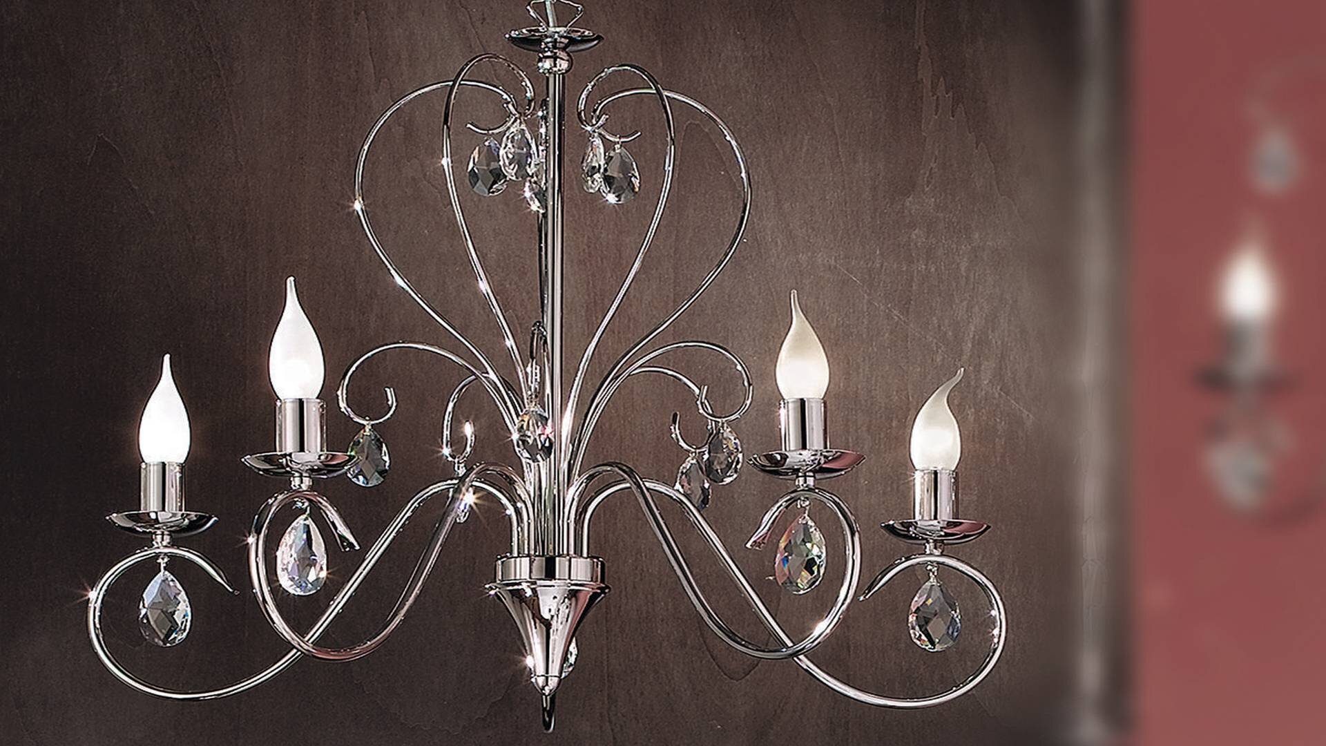 Lampa wisząca Orion Alessia srebrna
