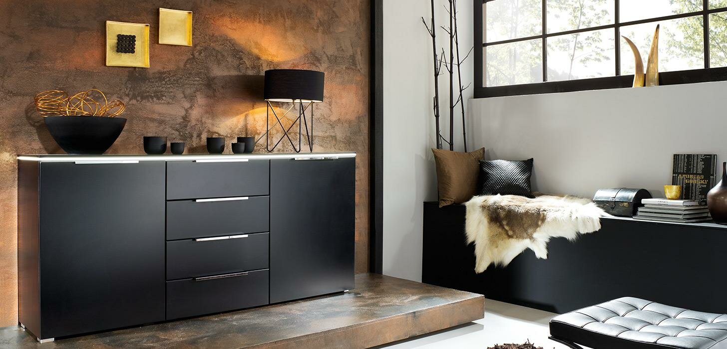 Komoda Rauch 20 UP czarna