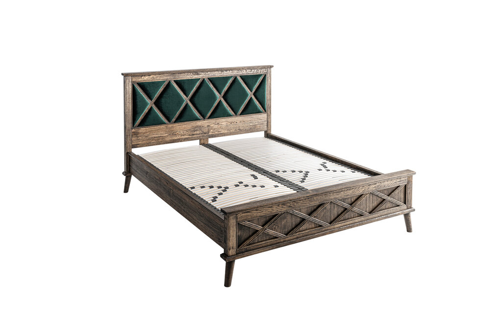 Łóżko Jafra Nin-Bit brązowe drewniane