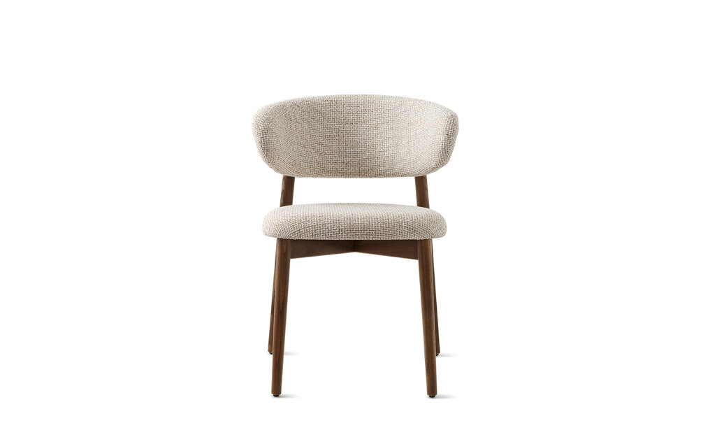 Krzesło Calligaris Oleandro szare z tkaniny