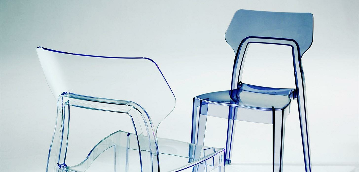 Krzesła Bontempi Aria transparentne