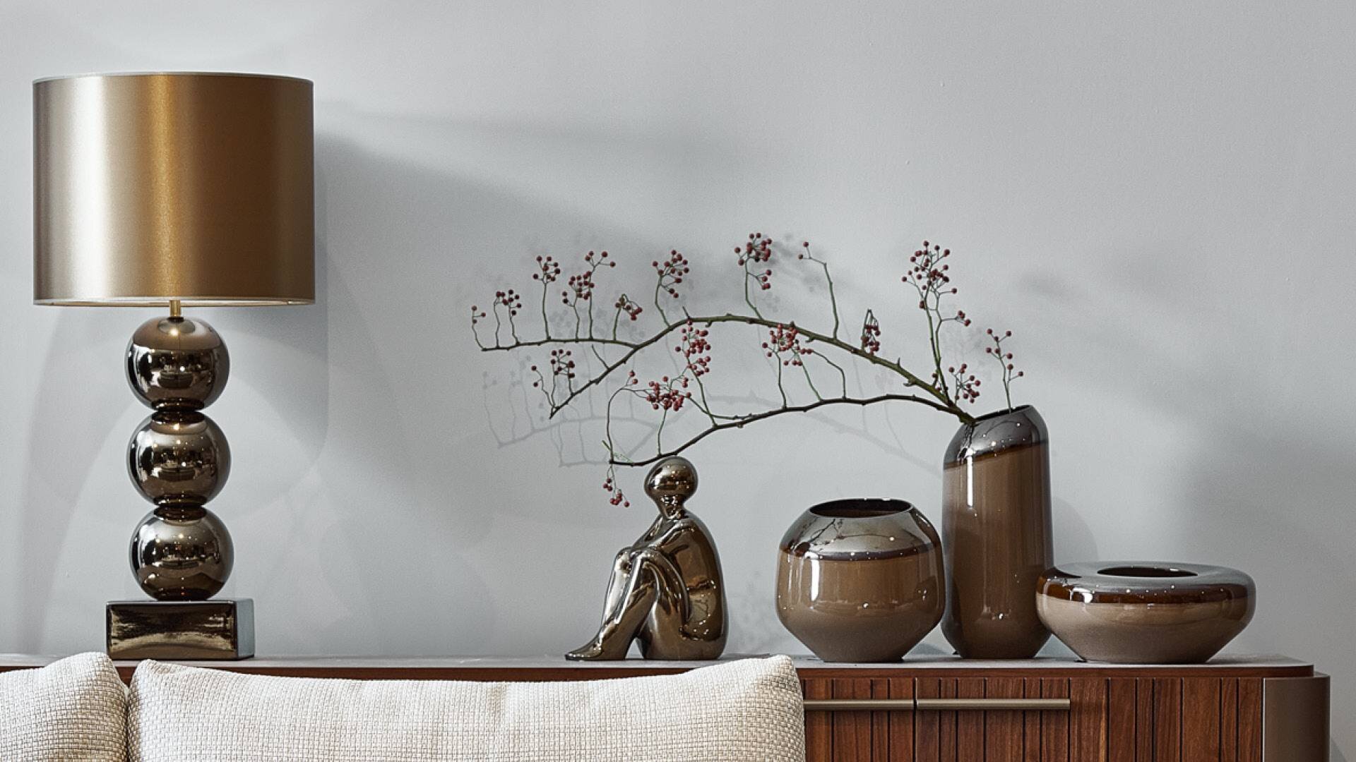 Aranżacja z lampą stołową Kler Accessories Bilba