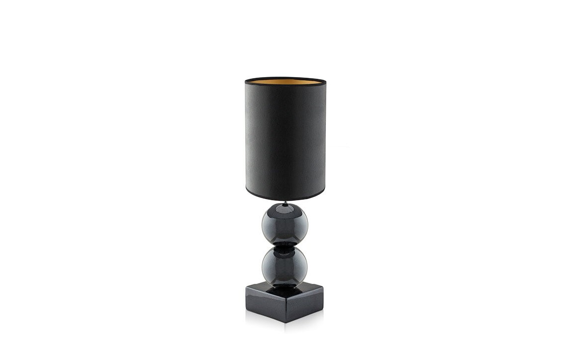 Malá černá stolní lampa (zlatý interiér) Kler Bilba
