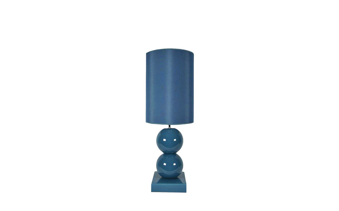 Malá modrá stolní lampa Kler Bilba