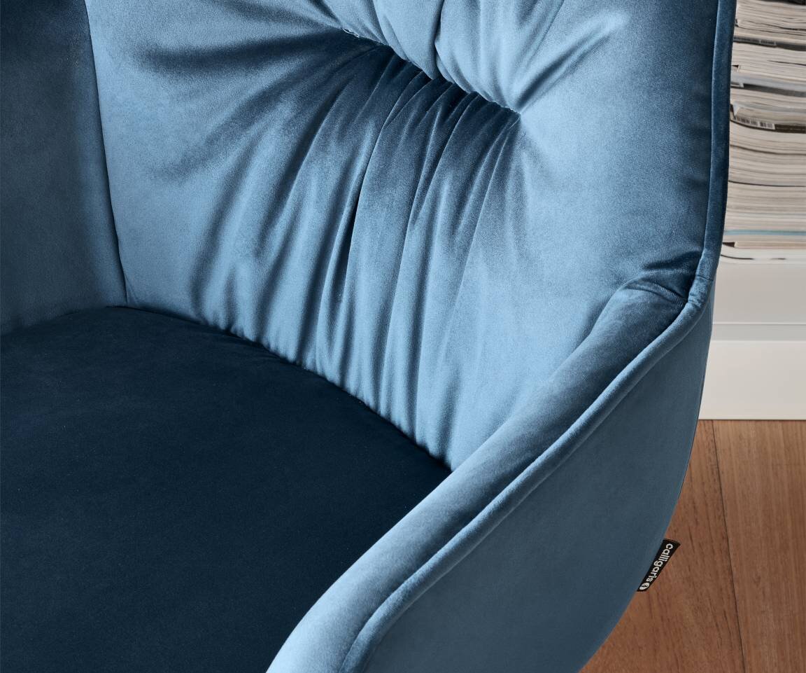 Krzesło Calligaris Cocoon niebieskie
