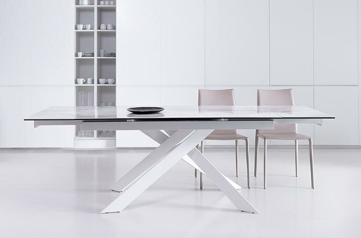 Stół Livori Home Due biały szklany