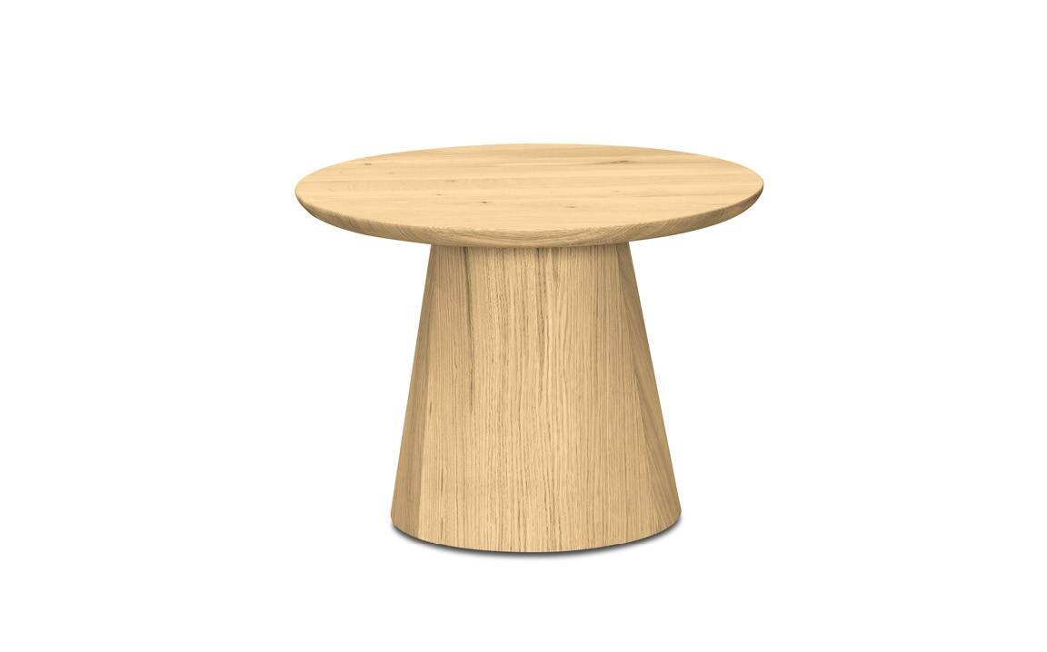 Kávový stolek Kler Fungo v hnědém dřevě