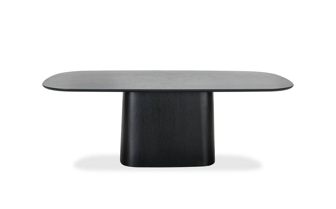 Dřevěný černý stůl Kler Fungo