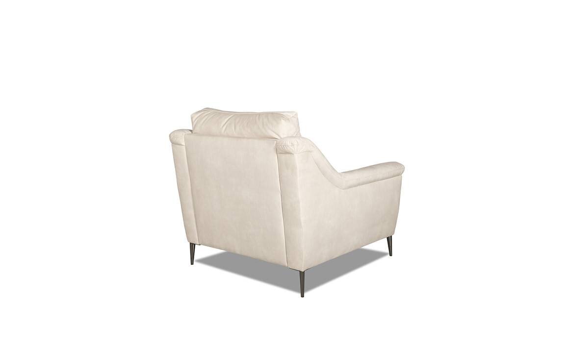 Fotel Kler Ramiro E101 biały z tkaniny tył