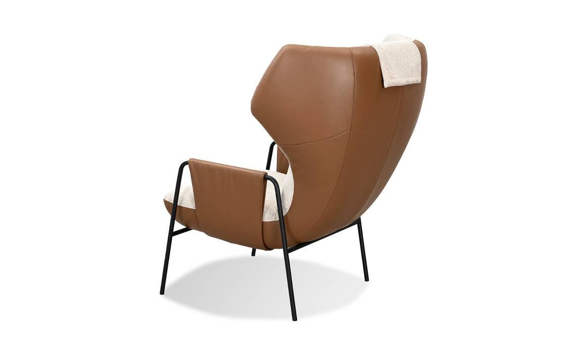 Fotel Kler Staccato W198 beżowo-brązowy Fotel Kler Staccato W198 beżowo-brązowy