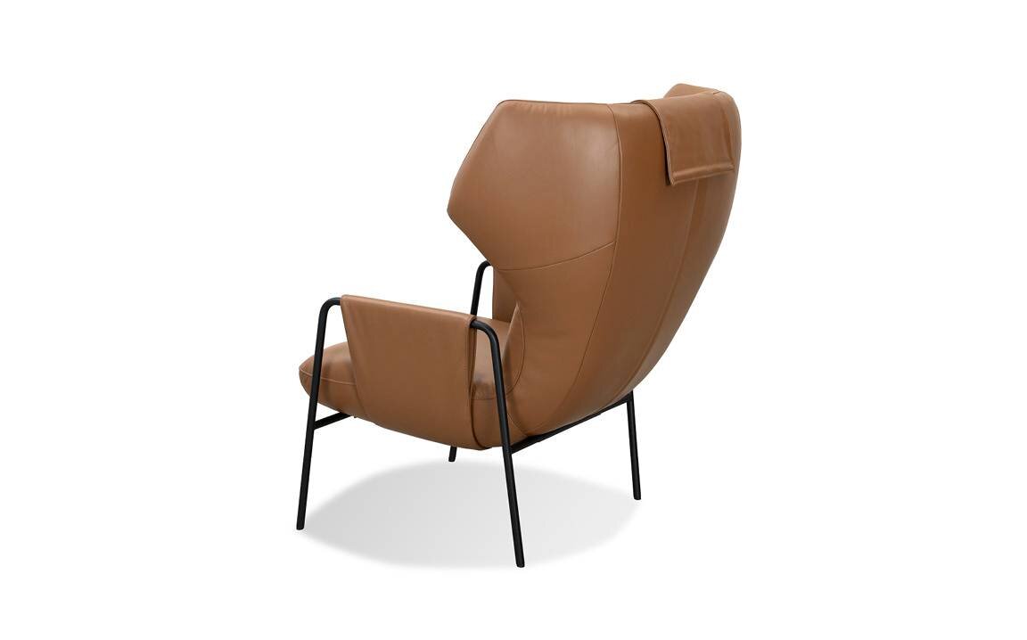 Fotel Kler Staccato W198 brązowy skóra Fotel Kler Staccato W198 brązowy skóra
