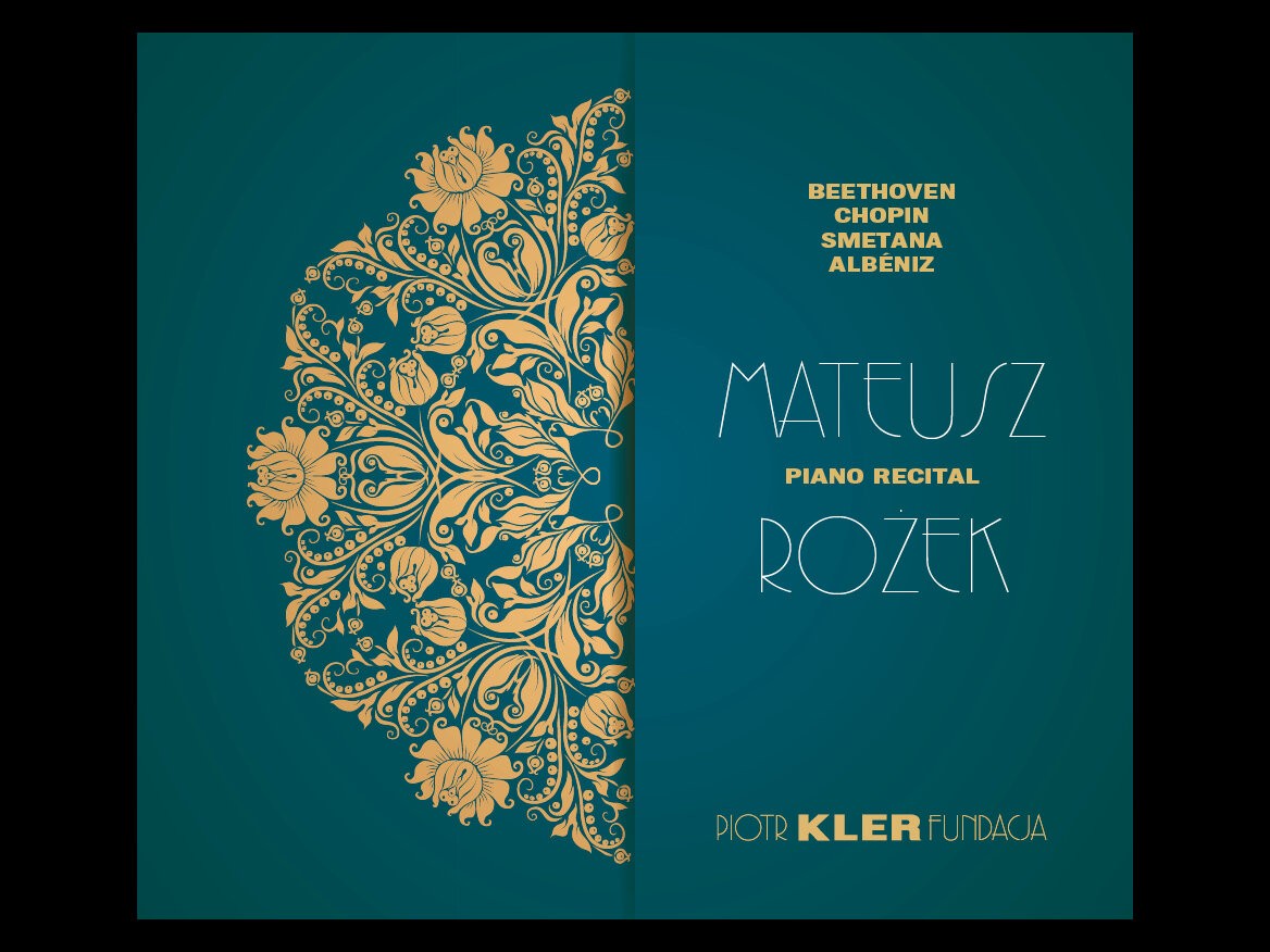 Okładka płyty - Mateusz Rożek - Recital Piano - Piotr Kler Fundacja