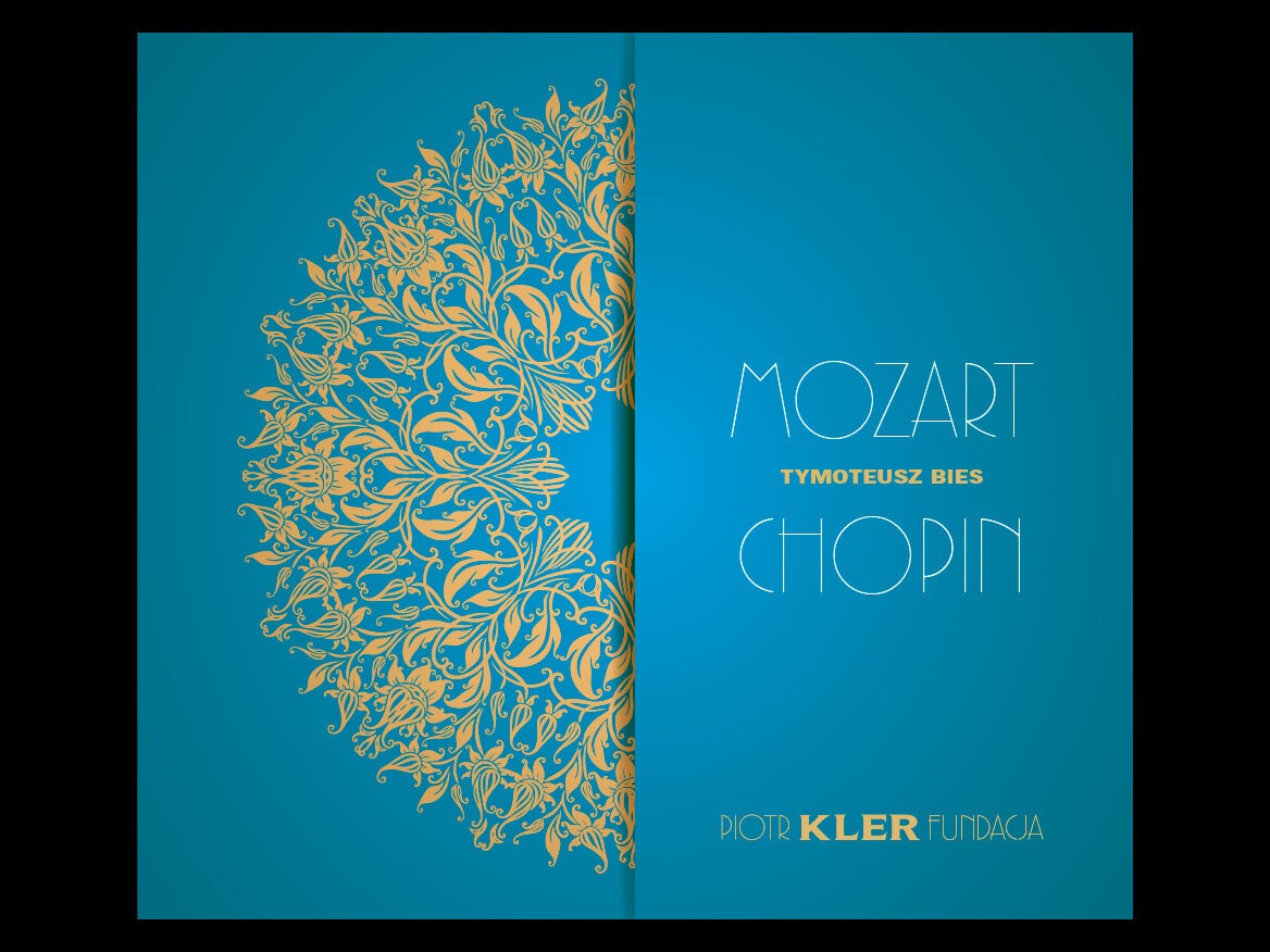 Okładka płyty - Tymoteusz Bies - Mozart, Chopin - Piotr Kler Fundacja