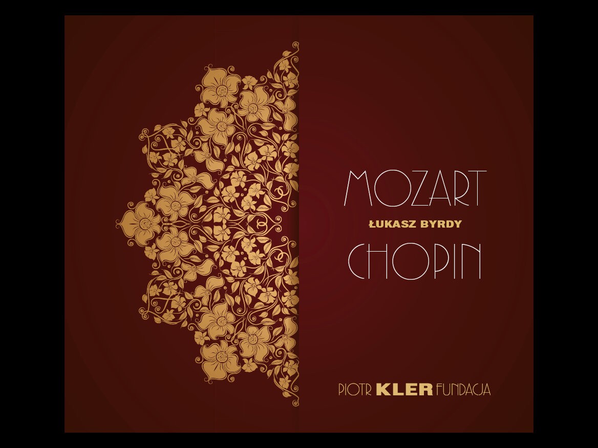 Okładka płyty - Łukasz Byrdy - Mozart, Chopin - Piotr Kler Fundacja